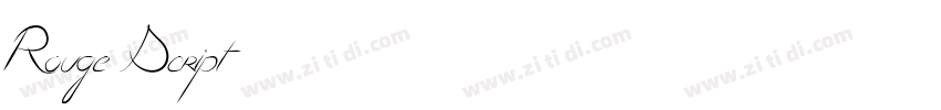 Rouge Script字体转换